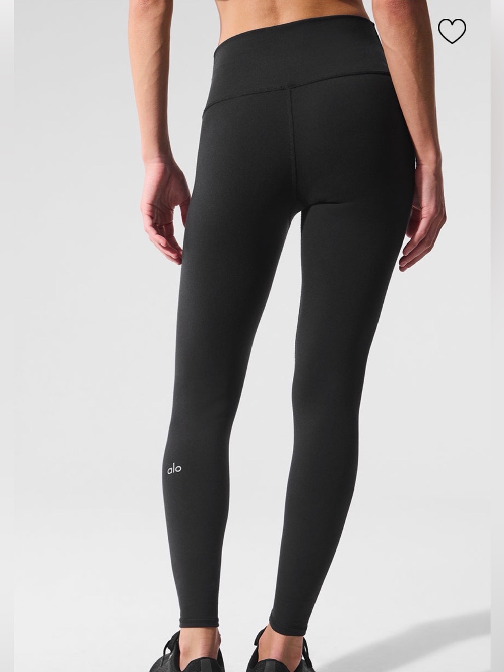 Alo High-Waist Airbrush Leggings - Black, Sz S